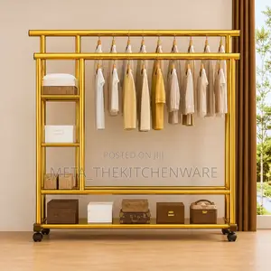 Gold Parrallel Bars Clothes Drying Rack