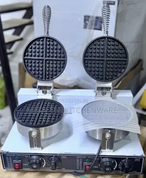Commercial Double Plate Electric Waffle Maker Wg-Hf-2r