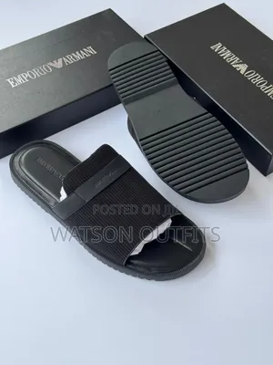 Men's Leather Sandals or Fully Leathered Open Shoes Emporio Armani