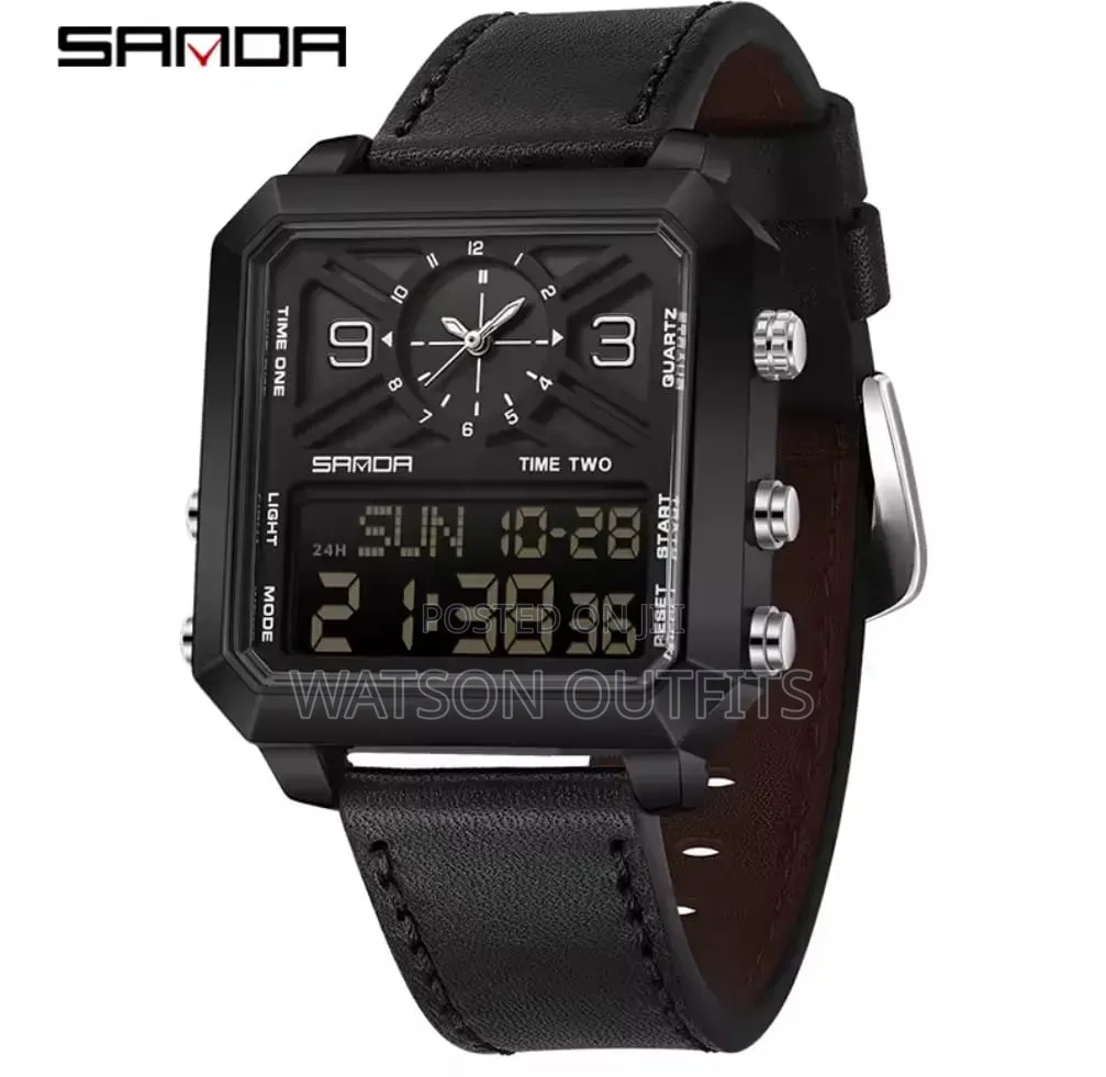 Men's New and Original Watches Sanda Smartly Branded Leather Straps