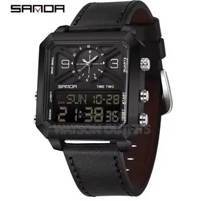 Men's New and Original Watches Sanda Smartly Branded Leather Straps