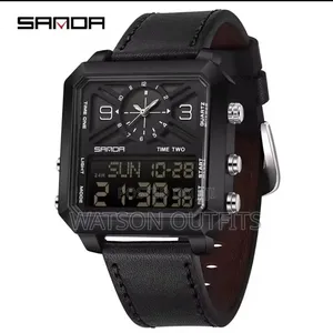 Men's New and Original Watches Sanda Smartly Branded Leather Straps