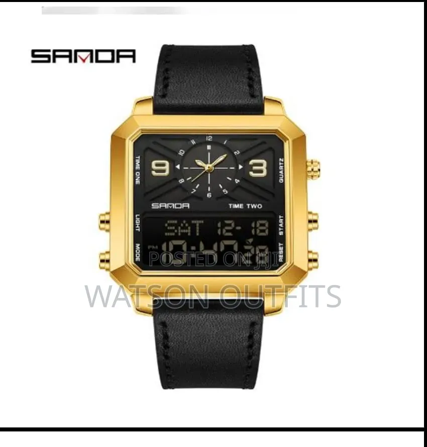 Men's New and Original Watches Sanda Smartly Branded Leather Straps