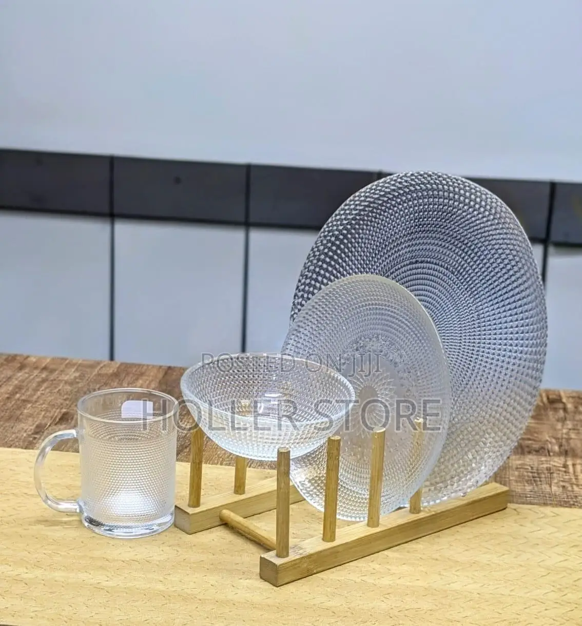 Glass Dinner Set ( 24 Pieces)