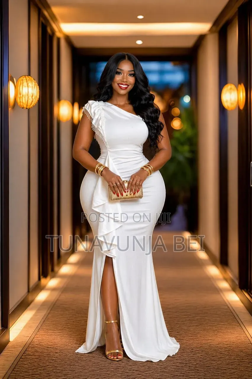 Party Dress  Quality Material White