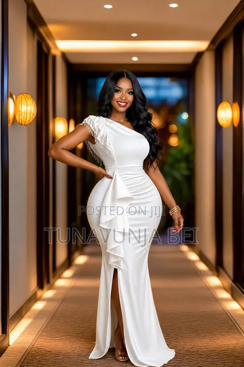 Party Dress  Quality Material White