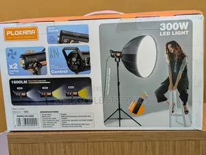 Plokama Studio Light With Softbox and Tripod Stand 300w