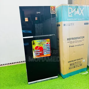 Pmax Fridge Black Kioo (185l)
