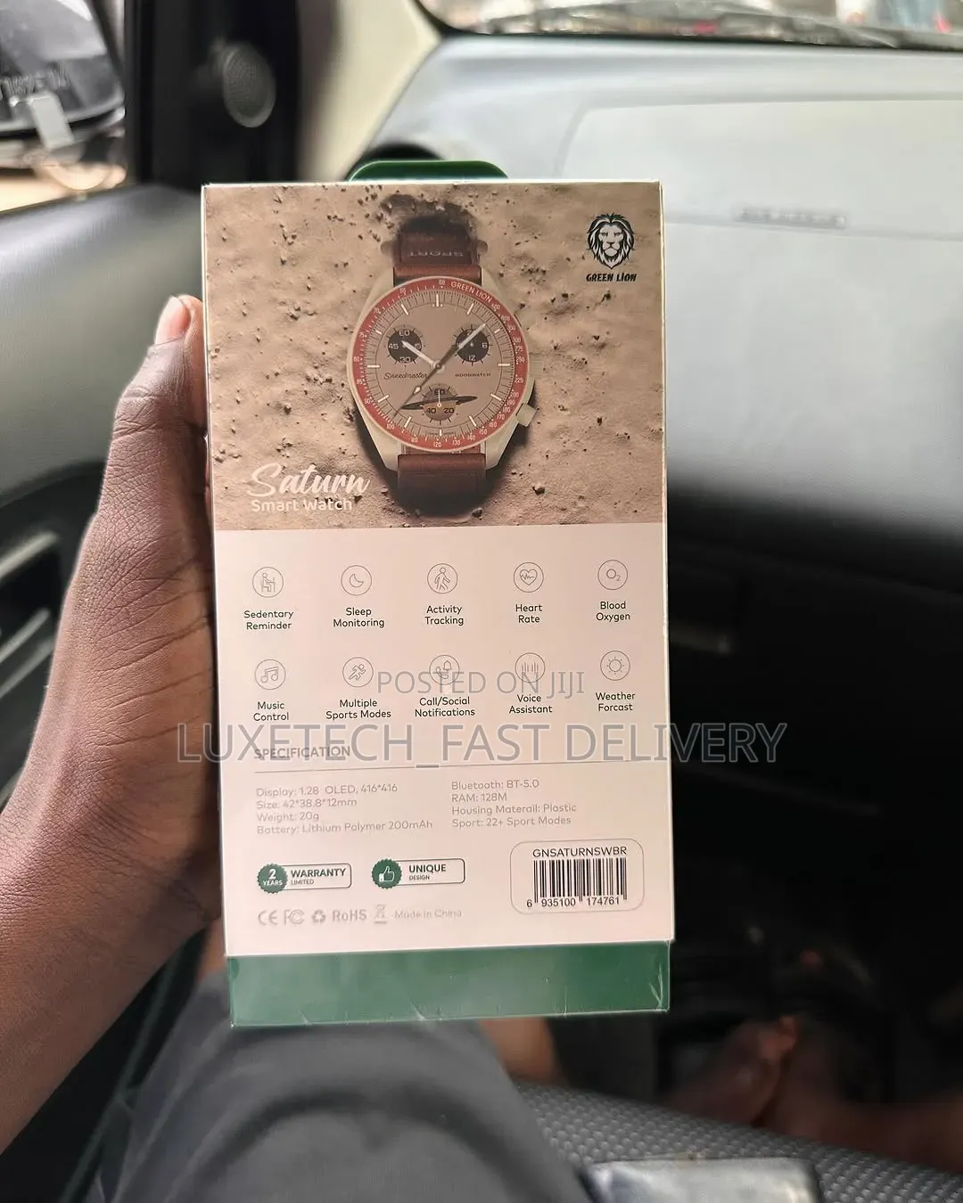 Green Lion Saturn Smart Watch With Oled Display