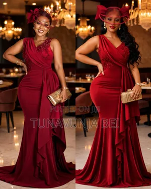 Maroon Party Dress for Women