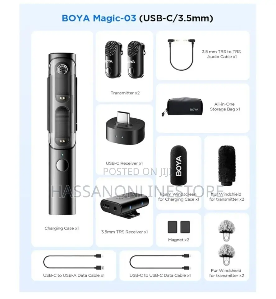 Boya Magic - World's 1st Al-Powered Transformable Wireless Microphone