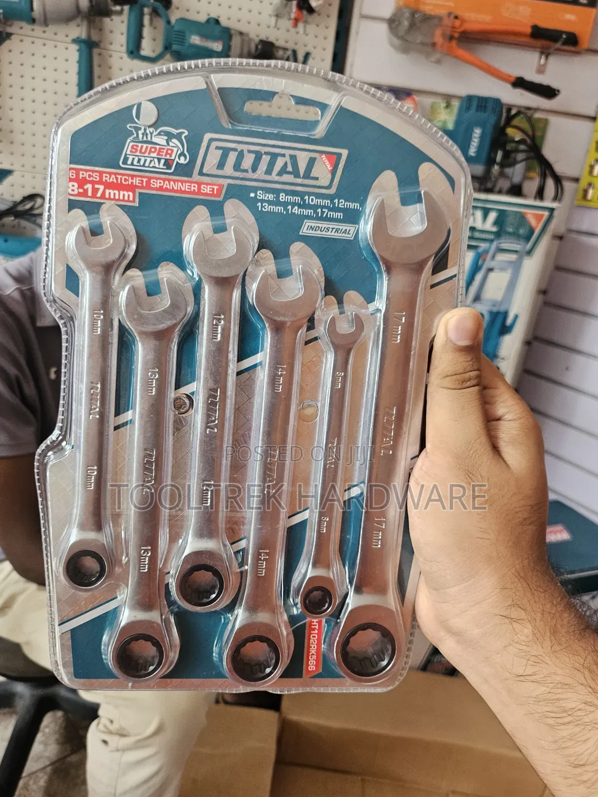 Total Rachet Spanner Set 6pc 8-17mm