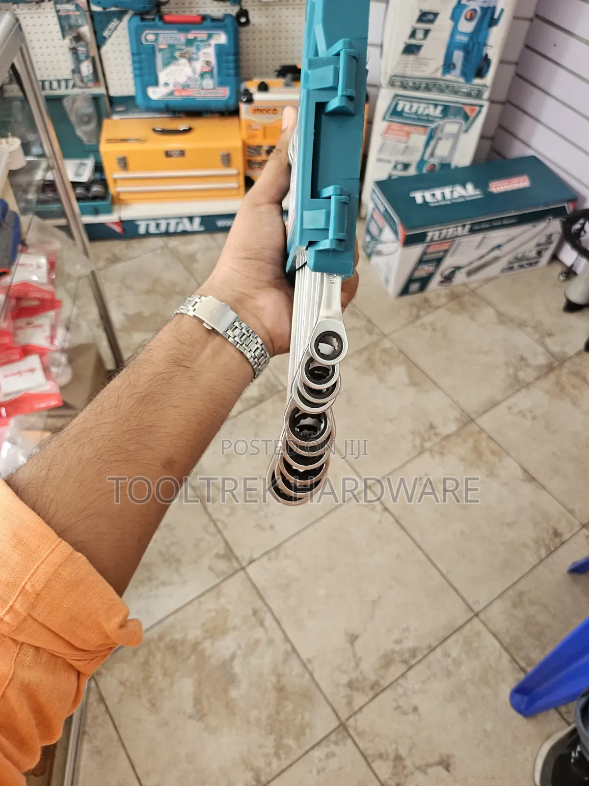 Total 12pc Rachet Spanner Set 8mm-19mm