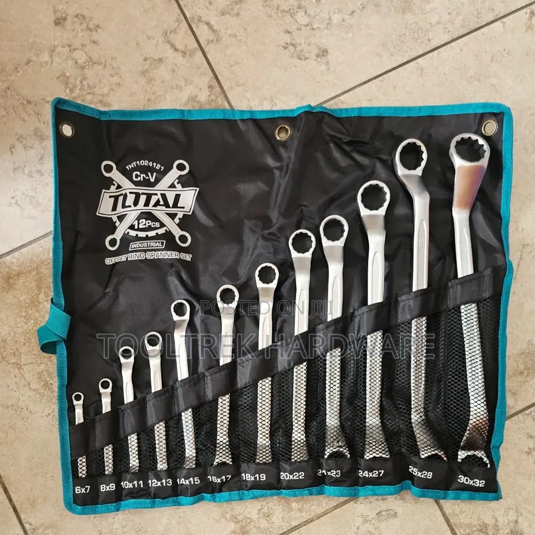 Total 12pc Ring Spanner Set 6-32mm