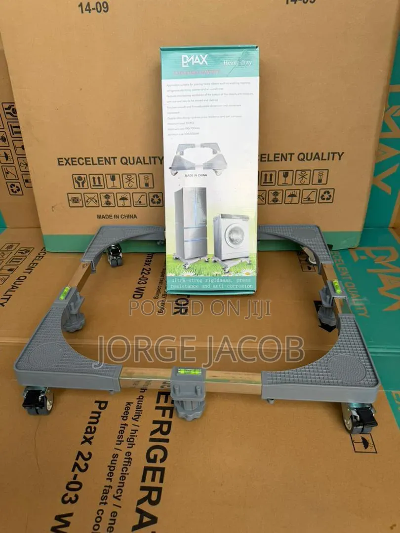 Pmax Adjustable Heavy-duty Stand For Refrigerators And Washing Machine