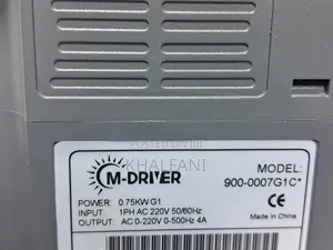 Variable Frequency Drive (Vfd)0.75kw Input 220v--Output 220 to 3phase