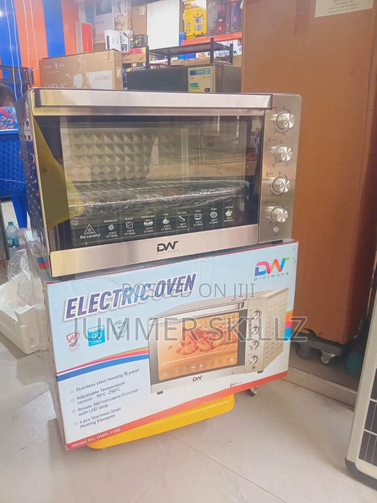Electric Oven 90l Model 1590