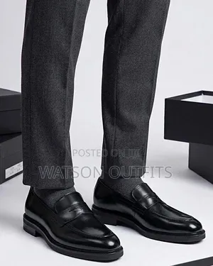 Men's Leather Shoes Anax Classically Branded Materials Original