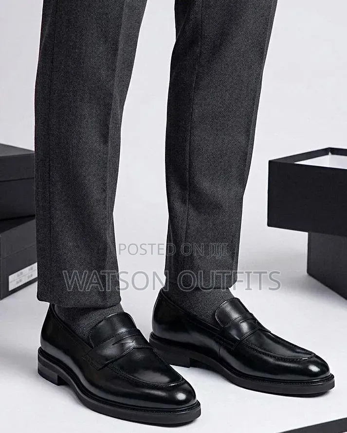Men's Leather Shoes Anax Classically Branded Materials Original
