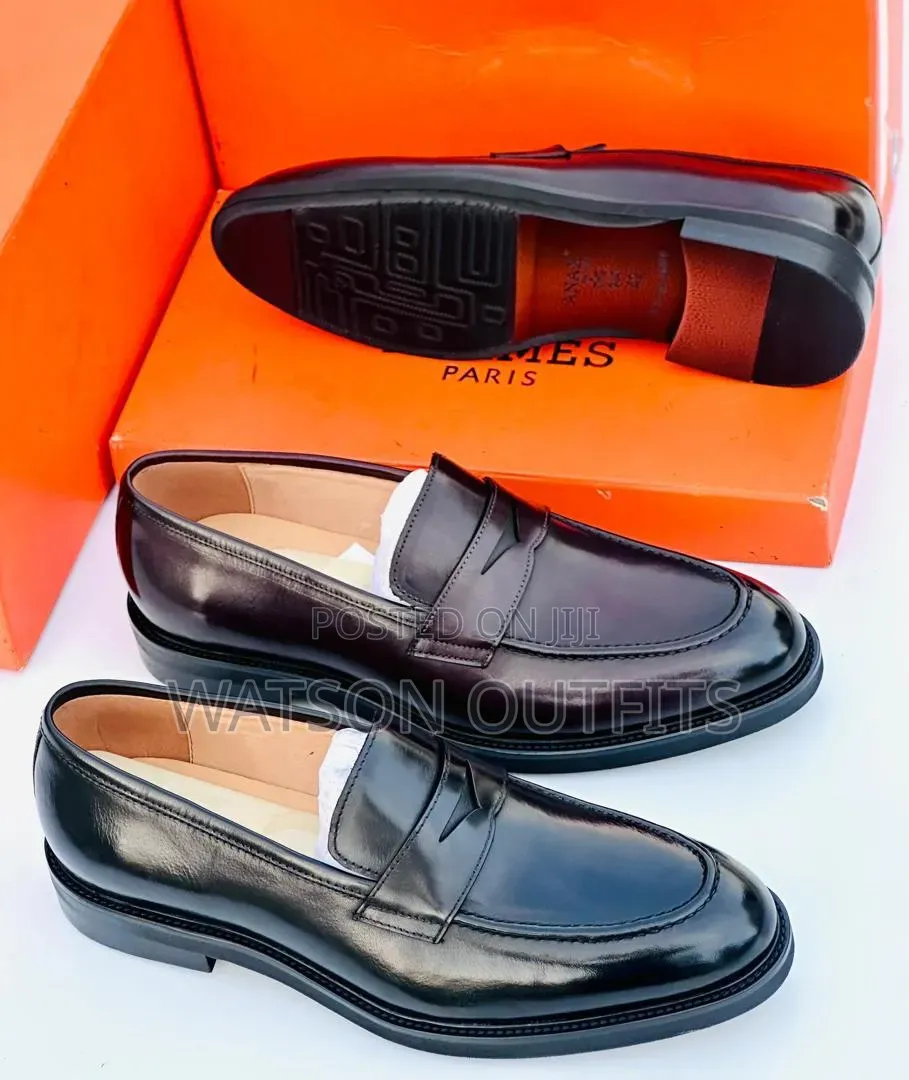 Men's Leather Shoes Anax Classically Branded Materials Original