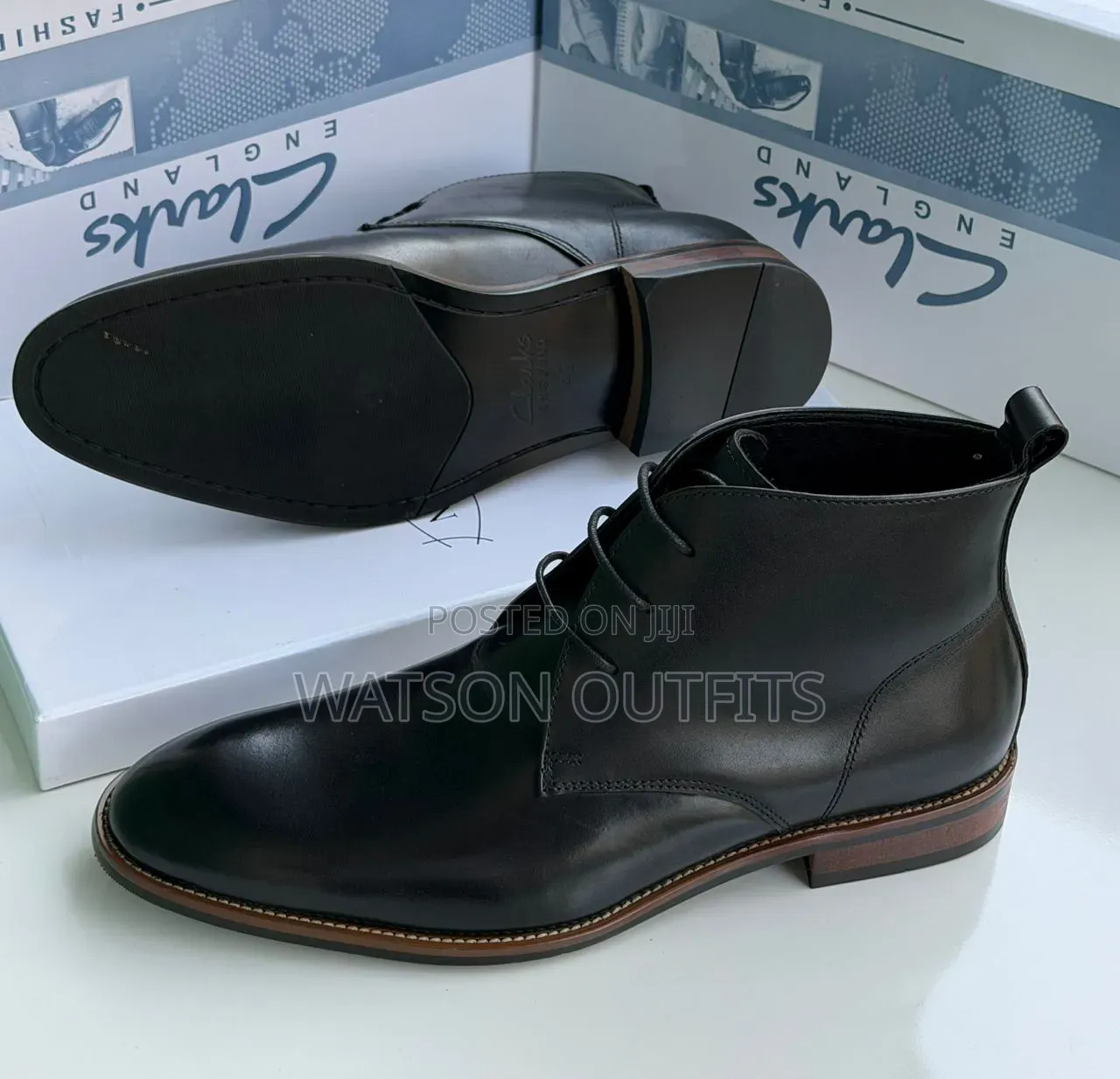 Men's Leather Shoes Clarks Amazingly Branded Excellently Modelled