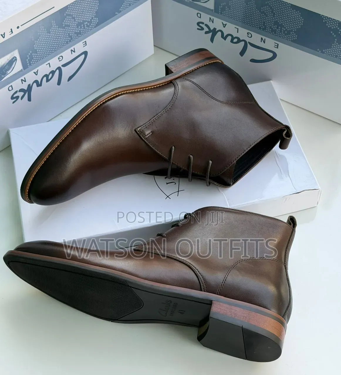Men's Leather Shoes Clarks Amazingly Branded Excellently Modelled