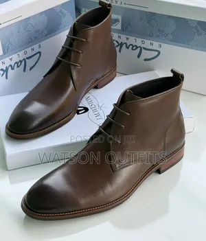 Men's Leather Shoes Clarks Amazingly Branded Excellently Modelled