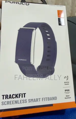 Porodo Trackfit Screenless Smart Fit Band 30 Days Battery Life