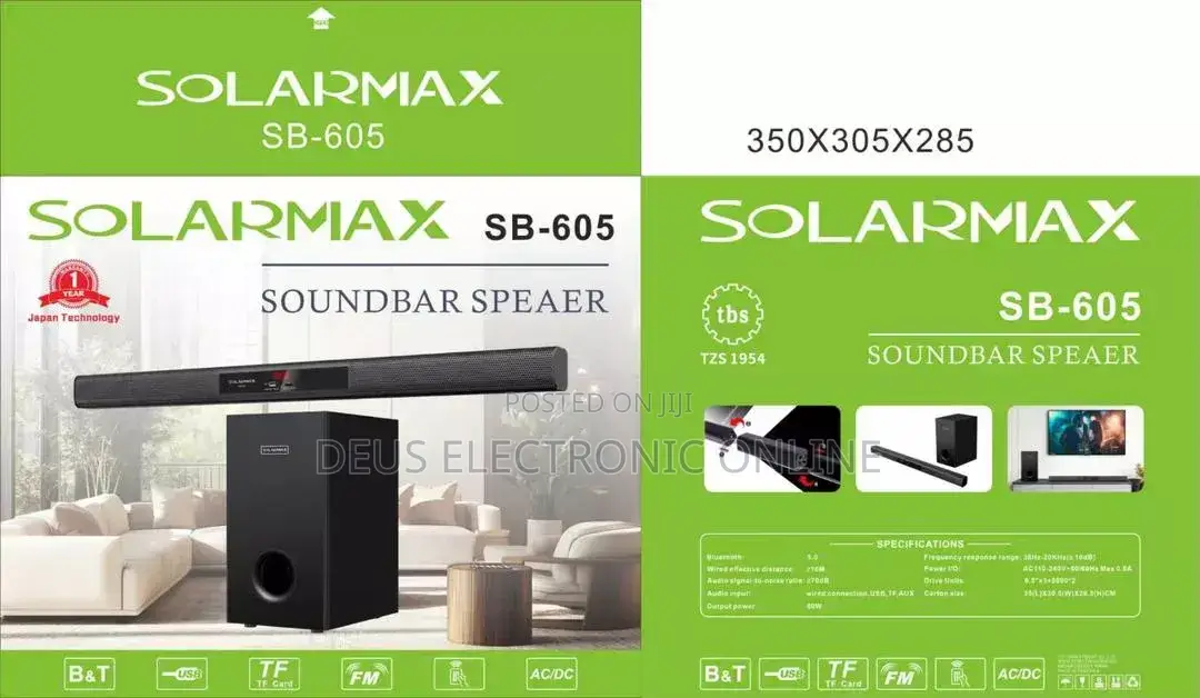 Solarmax Sound Bar Sb605