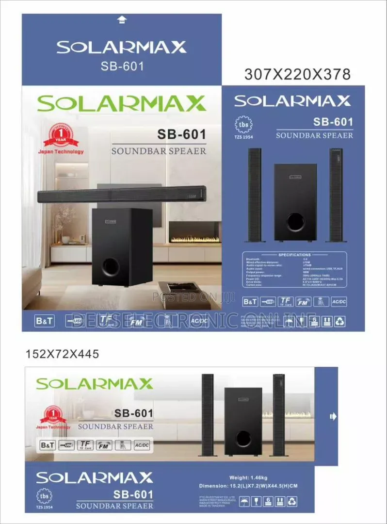 Solarmax Sound Bar Sb605