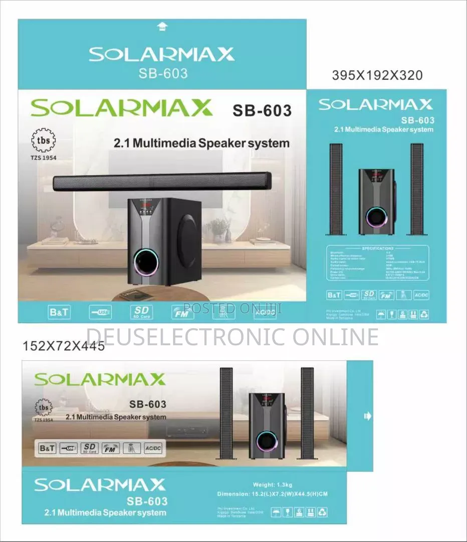 Solarmax Sound Bar Sb605