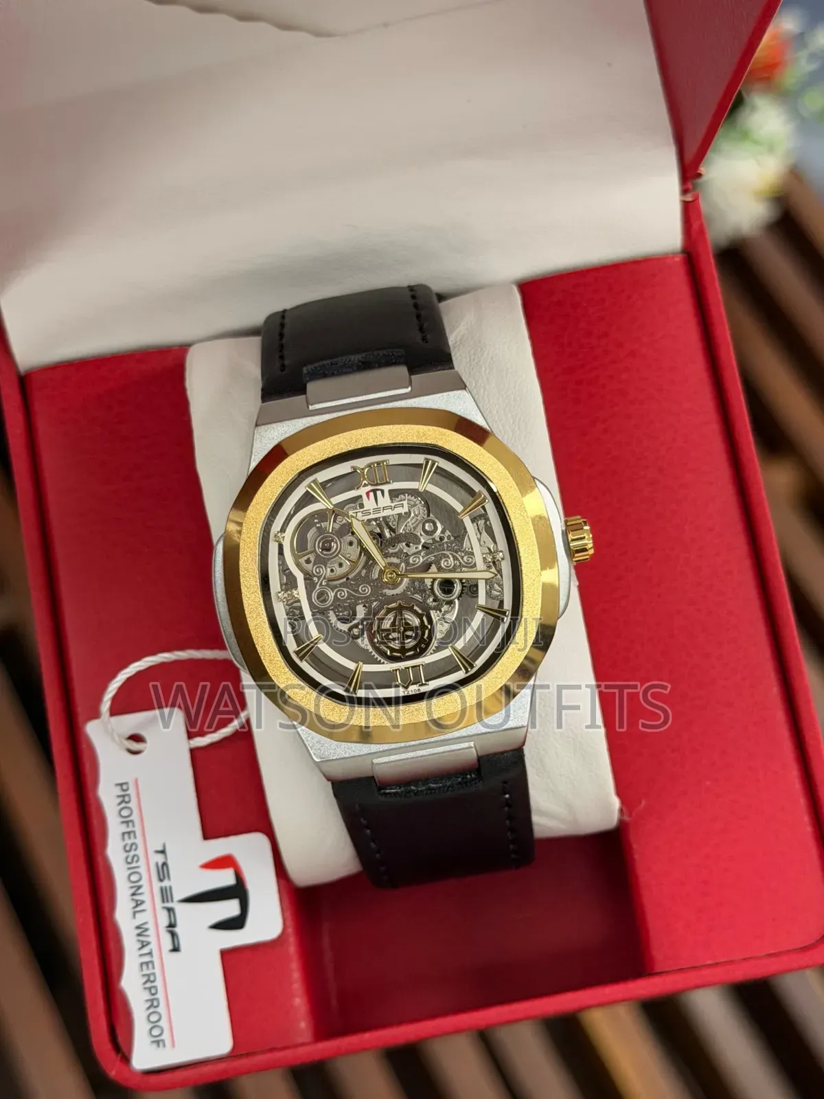 Men's Analog Watches Brand New Leather Straps Tsera Branded