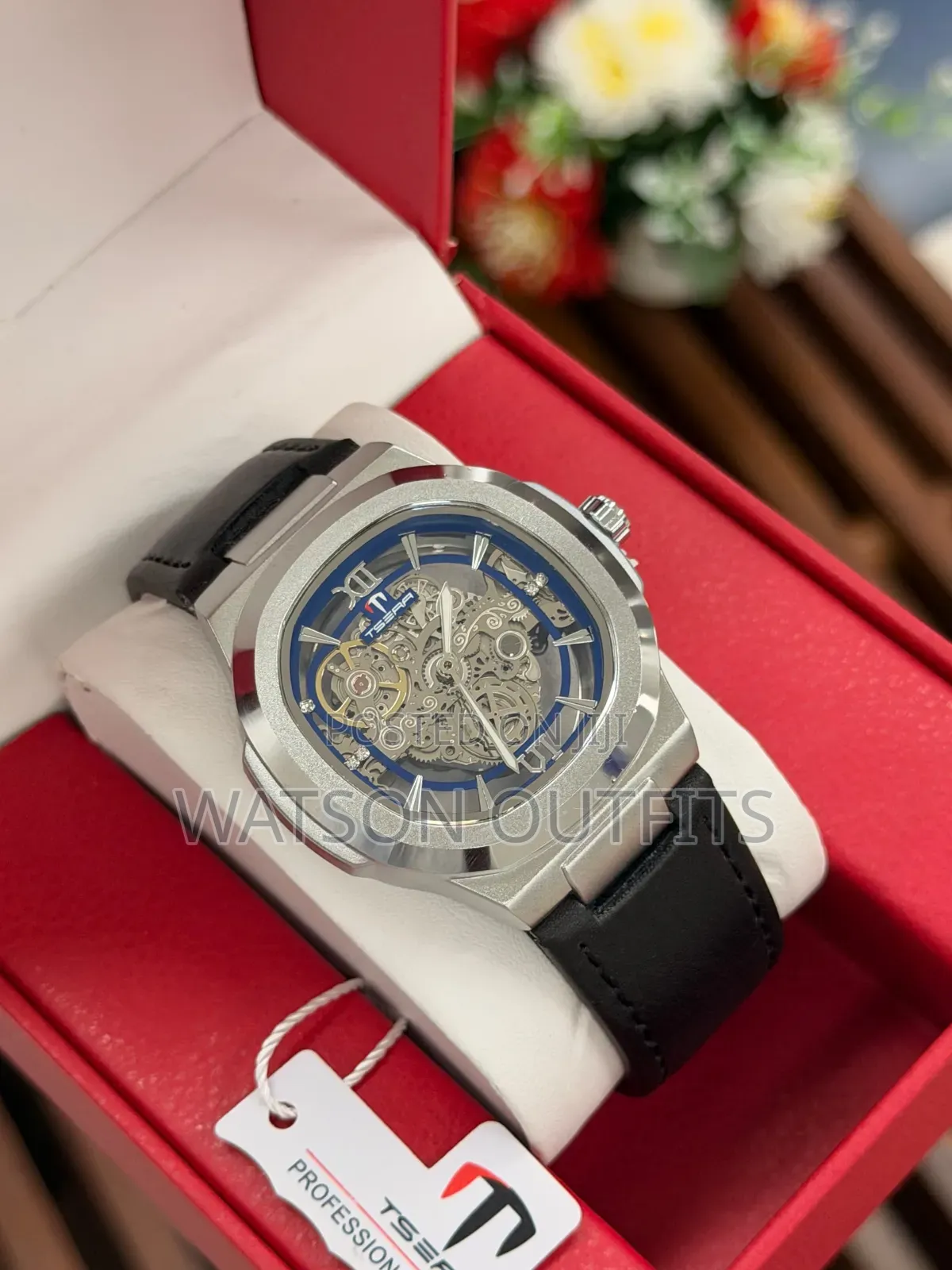 Men's Analog Watches Brand New Leather Straps Tsera Branded