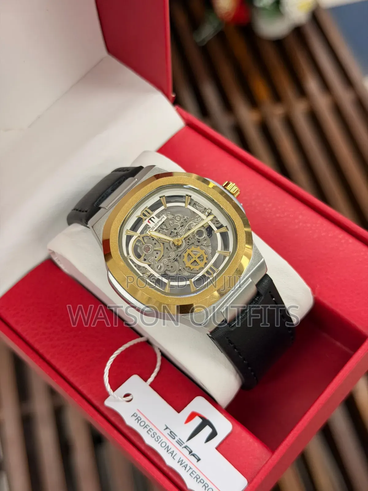 Men's Analog Watches Brand New Leather Straps Tsera Branded