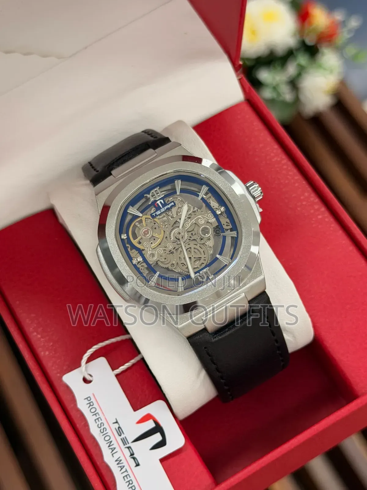 Men's Analog Watches Brand New Leather Straps Tsera Branded