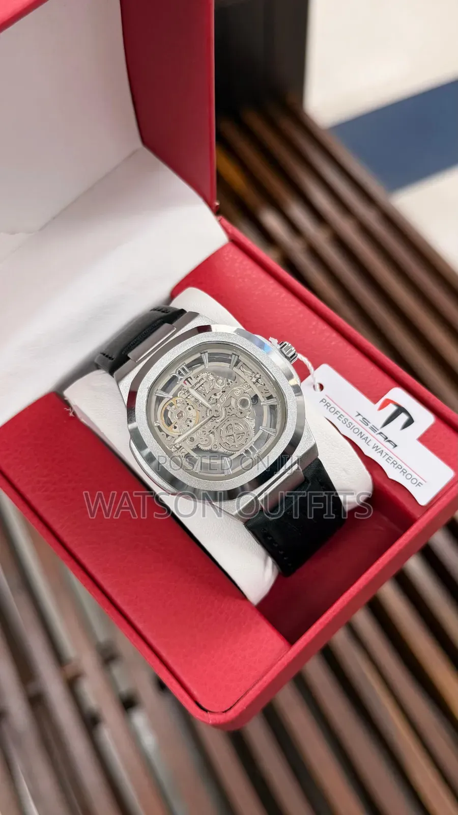 Men's Analog Watches Brand New Leather Straps Tsera Branded