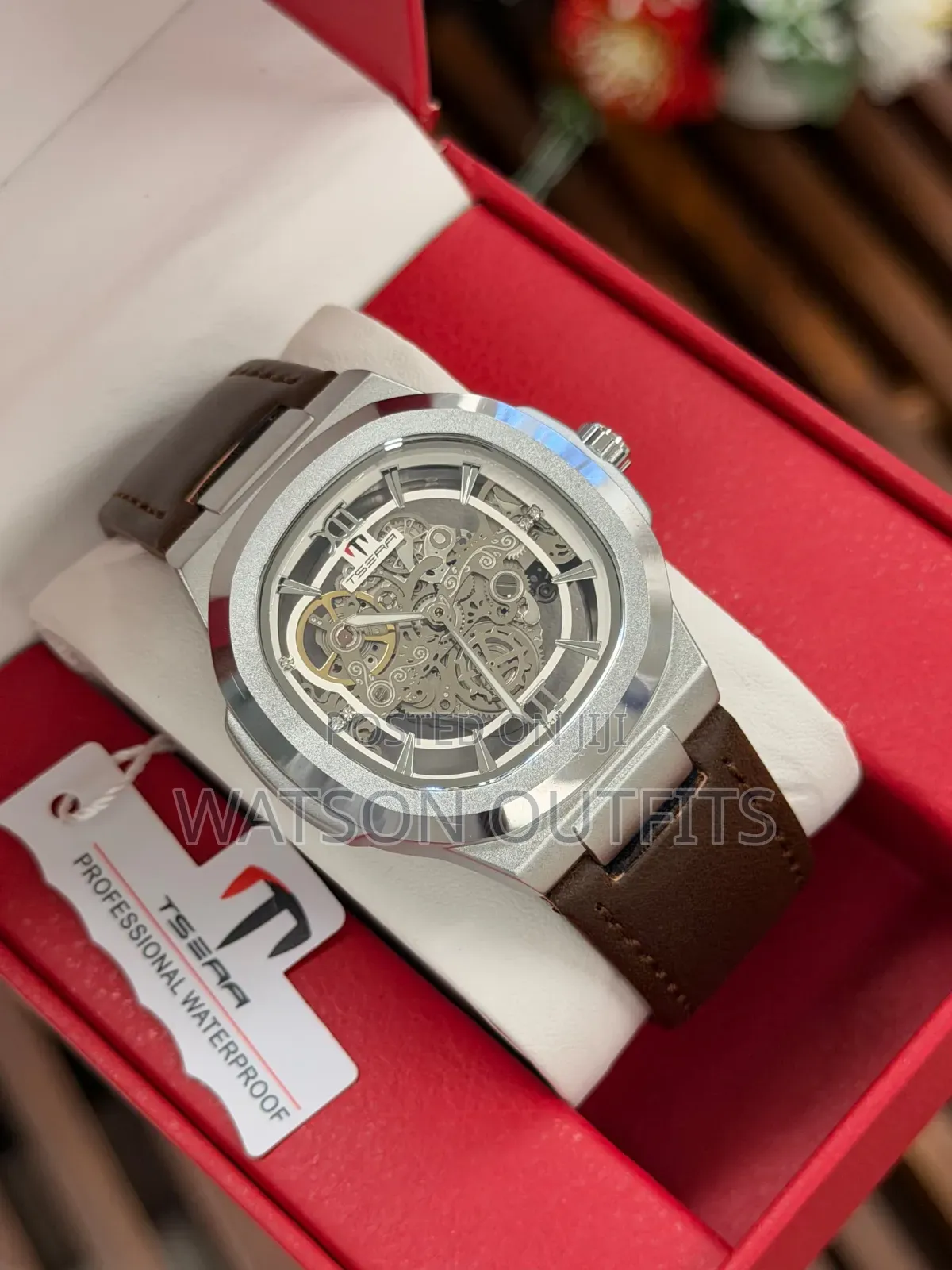 Men's Analog Watches Brand New Leather Straps Tsera Branded