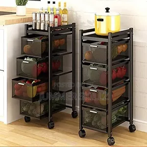 Rotating Metal Vegetable Trolley ( Kitchen Trolley)