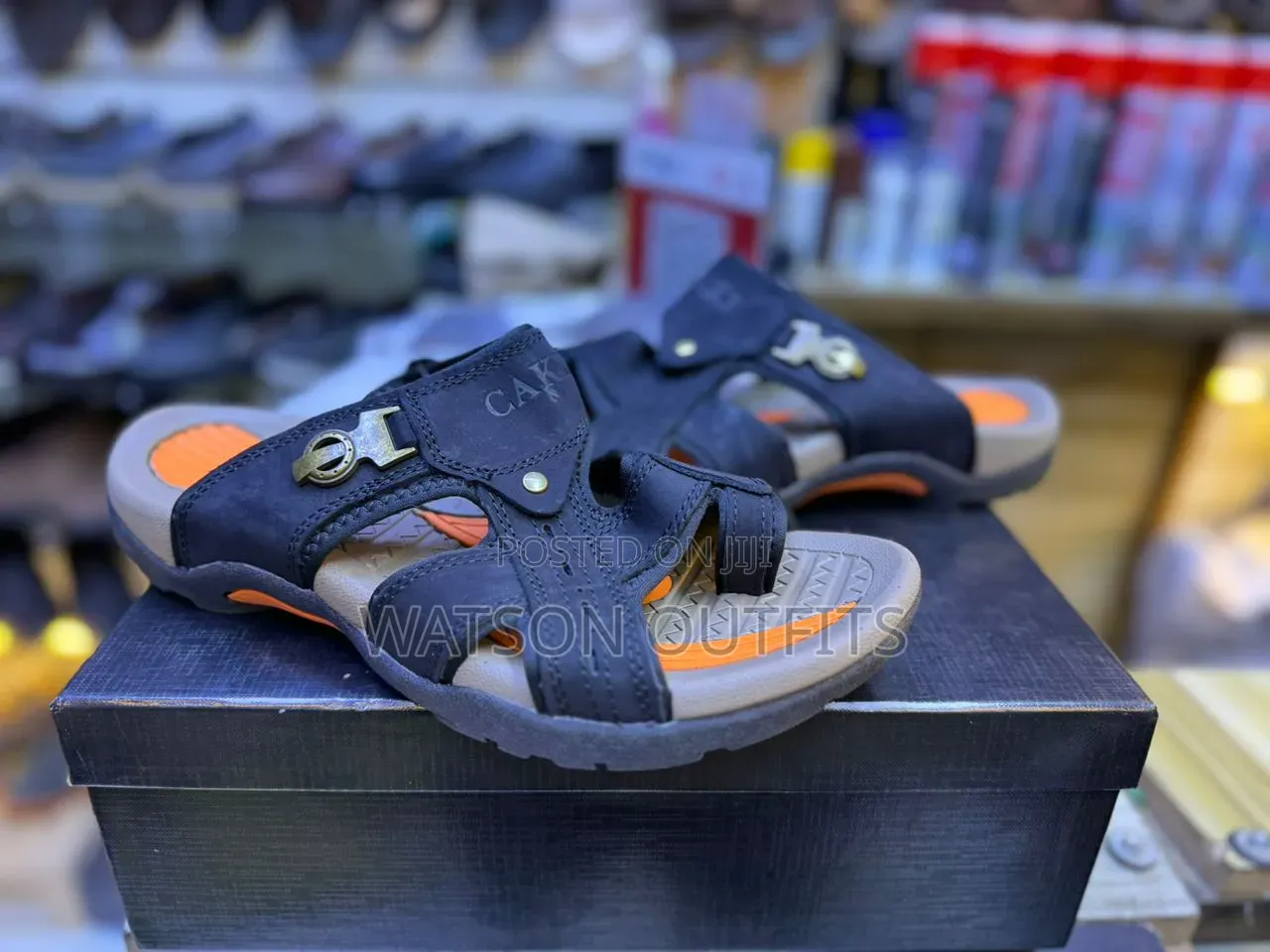 Men's Leather Materials Sandals or Sendo Original Cakki Branded