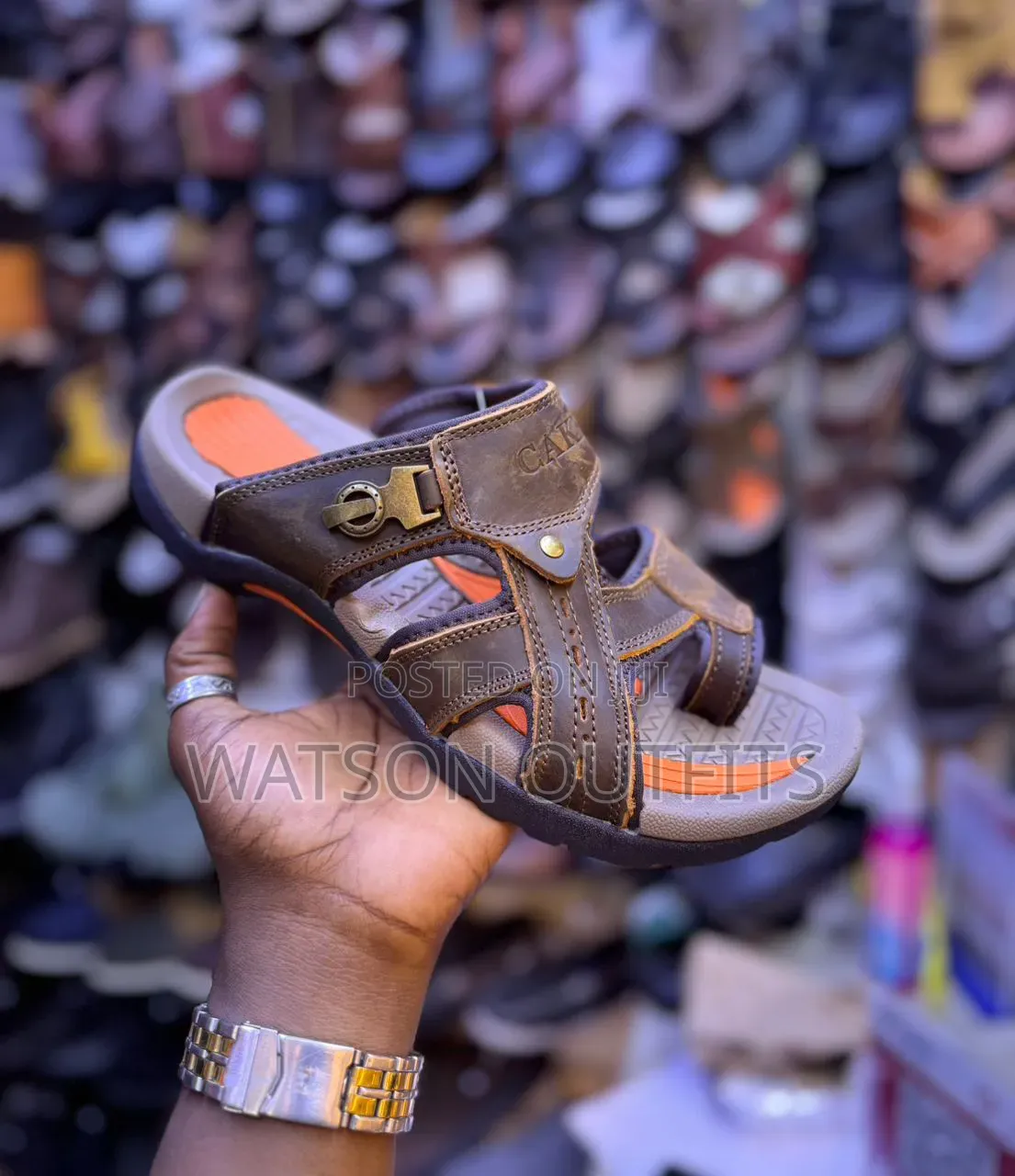 Men's Leather Materials Sandals or Sendo Original Cakki Branded