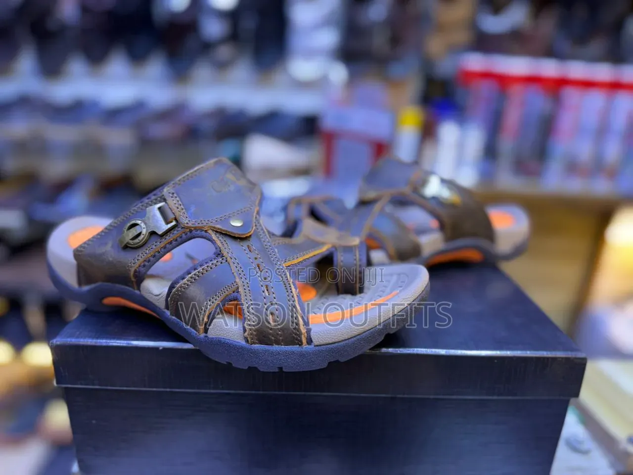 Men's Leather Materials Sandals or Sendo Original Cakki Branded