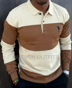 Men's Materials Pure and Original T-Shirts Uspa and Lacoste Branded