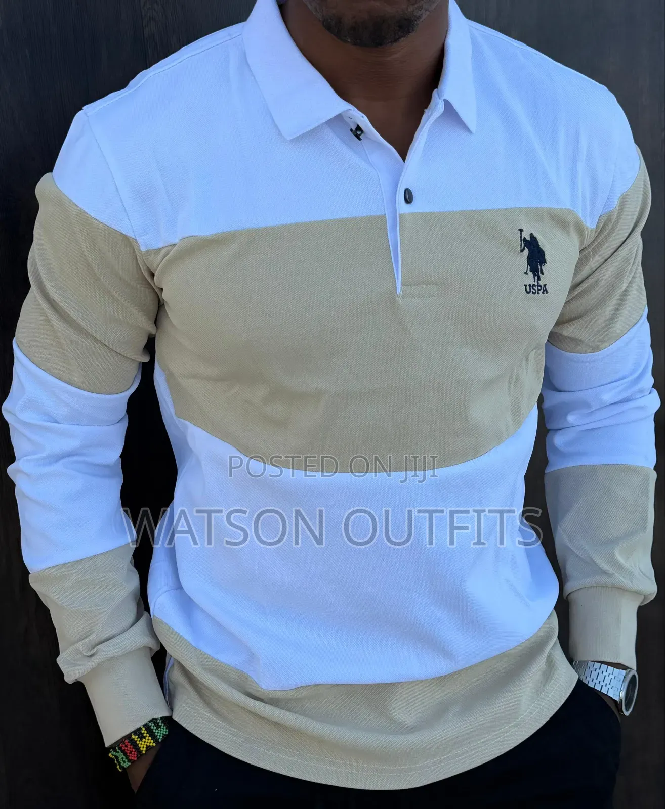 Men's Materials Pure and Original T-Shirts Uspa and Lacoste Branded