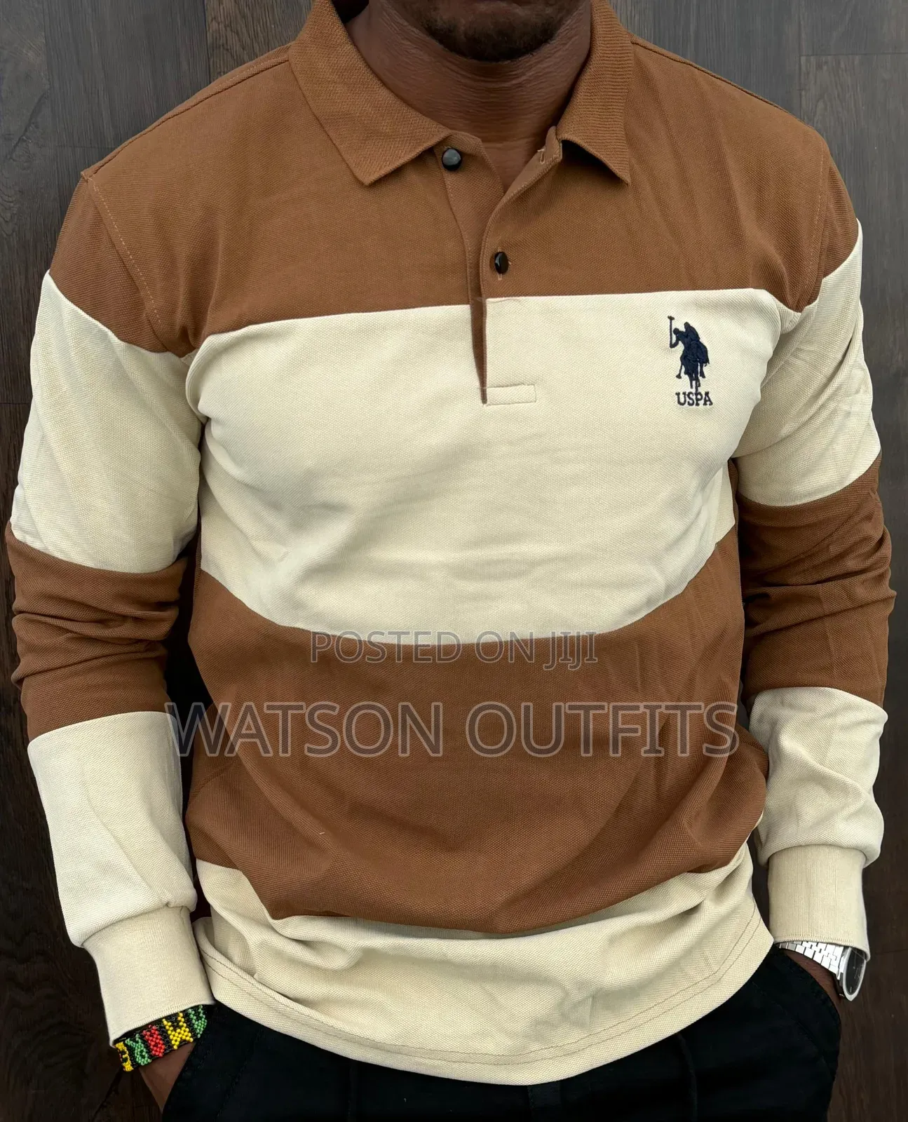 Men's Materials Pure and Original T-Shirts Uspa and Lacoste Branded