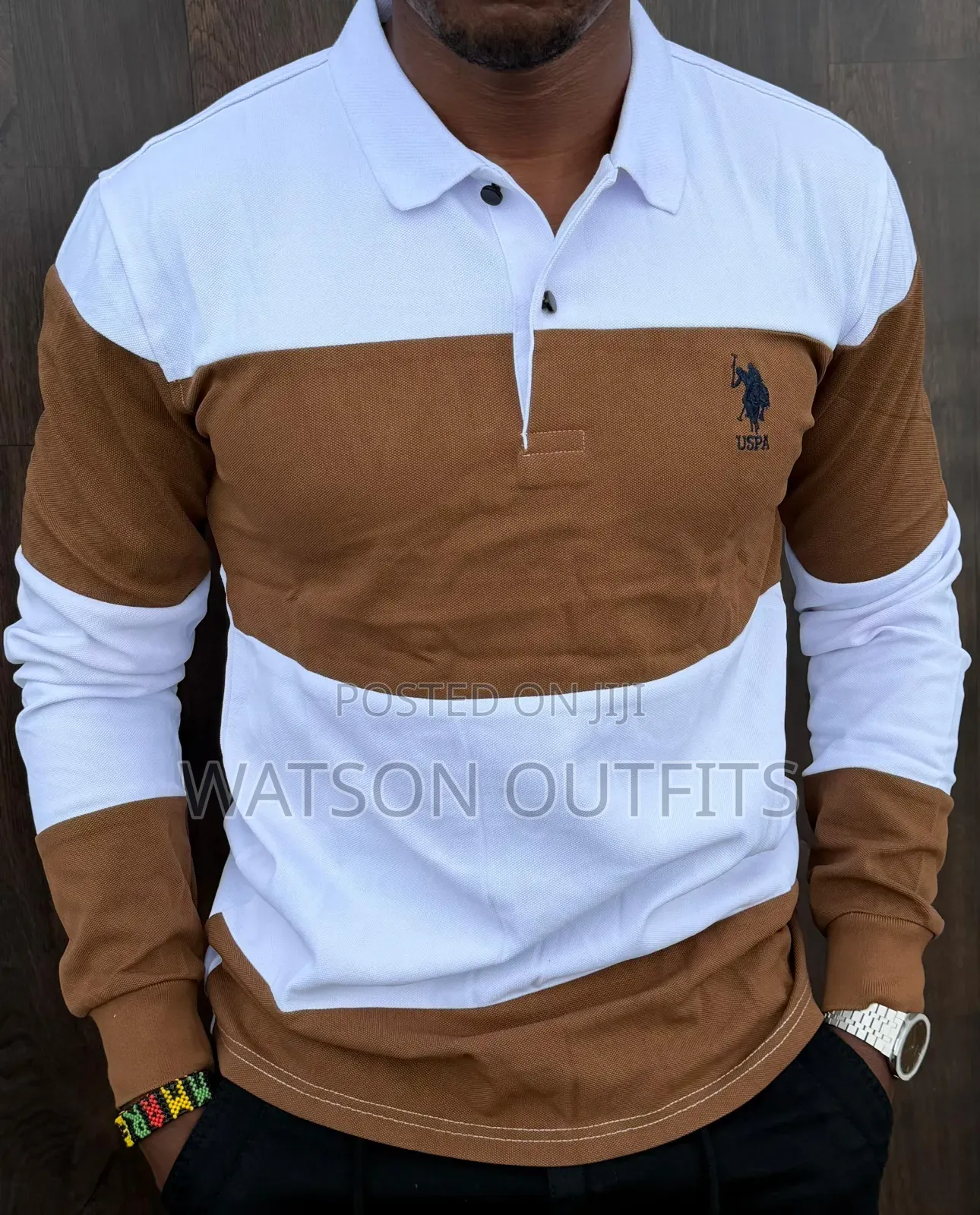 Men's Materials Pure and Original T-Shirts Uspa and Lacoste Branded