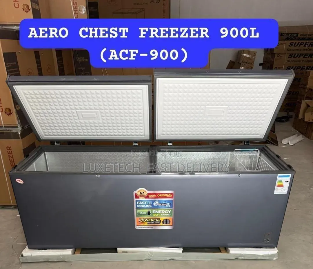 Aero Double Door Chest Freezer 900-Litres