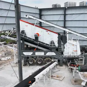 Tire Type Impact Crushing Station With Screen Diesel Electric