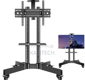Rotating Trolley Tv Bracket Stand 32”-70”