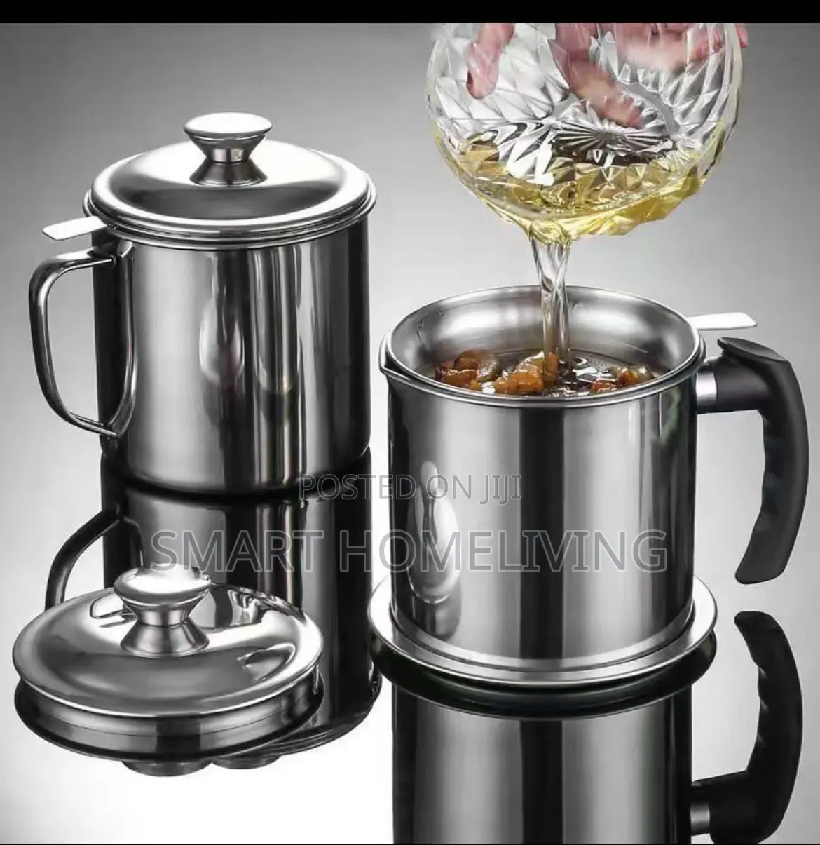 Stainless Steel Oil Strainer Pot