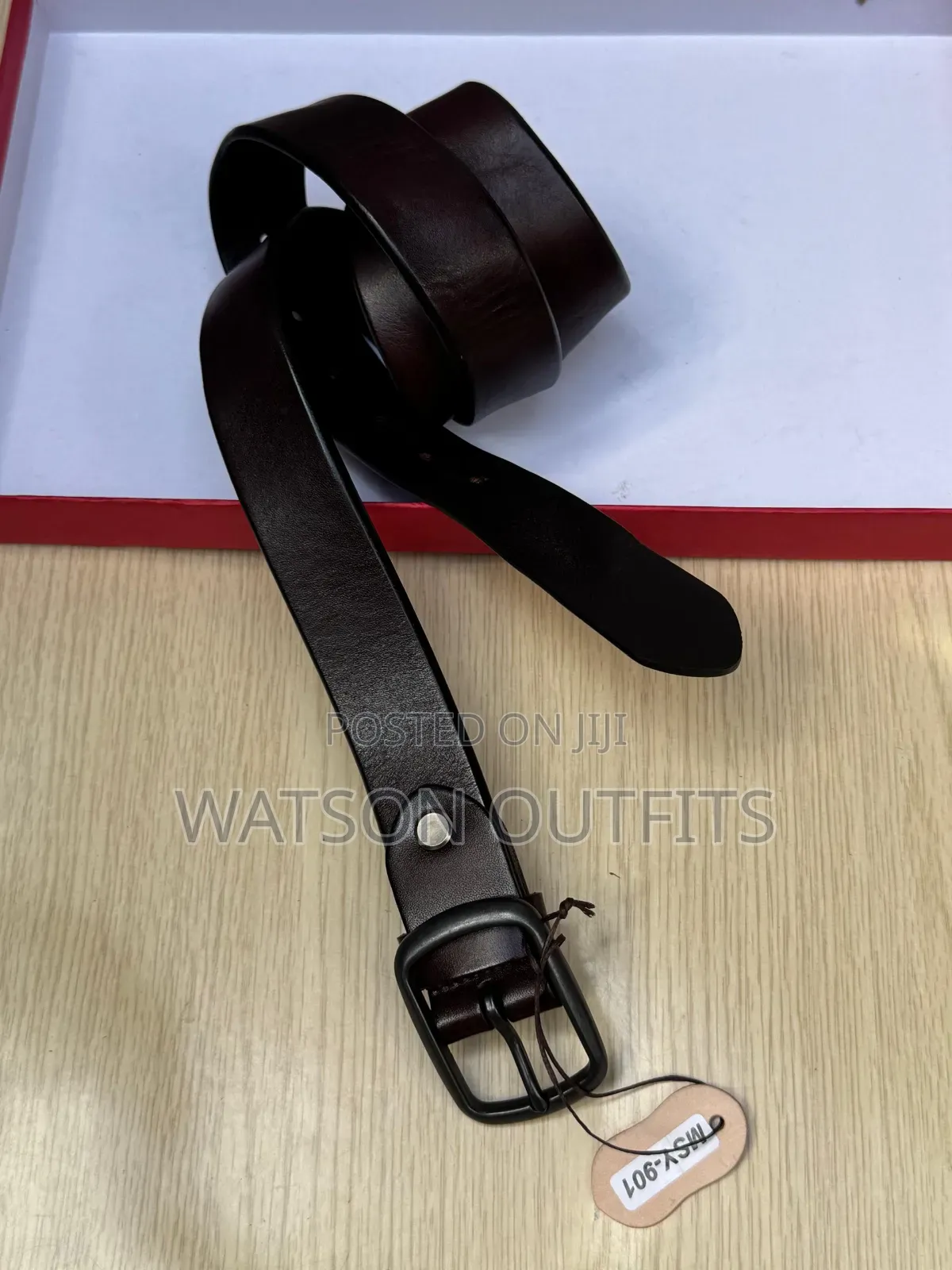 Men's Leather Materials Belts or Mikanda Msy-Code Branded